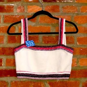 🏷 New With Tags: Free People Crop Sweater Tank Top